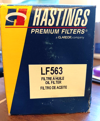 HASTINGS LF563 PREMIUM OIL FILTER (FREE SHIPPING)