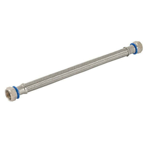 48251 Braided Stainless Steel Flexible Water Heater Connector 3/4 Inch Fip 18 In