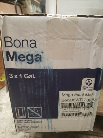 Bona Mega Wood Floor Finish Extra Matte (3 - 1 Gallon Containers Per Case)-Mega Mart Warehouse-Ultimate Unclaimed Freight Buyer and Seller Specialists