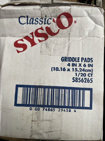 SYSCO GRIDDLE PADS 5856265, 4"x6" (20 PC CASE)-Mega Mart Warehouse