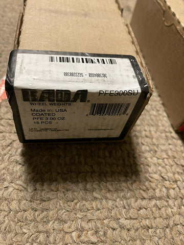 BADA WHEEL WEIGHTS PFE300SU, 3.00 OZ, 15 PC BOX, FREE SHIPPING-Mega Mart Warehouse-Ultimate Unclaimed Freight Buyer and Seller Specialists
