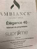 NEW SUPREME, Elegance 40 - Ambiance Wood Fireplace - Woodstove 32SF-Mega Mart Warehouse-Ultimate Unclaimed Freight Buyer and Seller Specialists