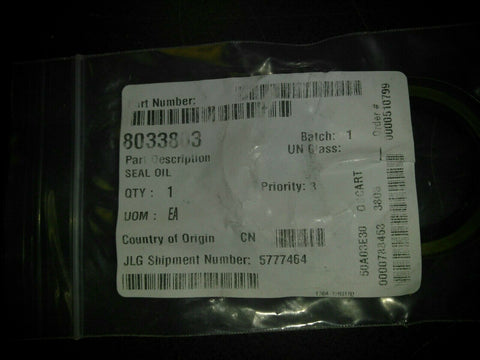 NEW GENUINE OEM JLG SEAL OIL 8033803-Mega Mart Warehouse-Ultimate Unclaimed Freight Buyer and Seller Specialists