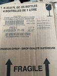 (Funda De 4) FONTANA Vainilla 1 Litros Sirope Botella De Starbucks, Exp 2/2/2021