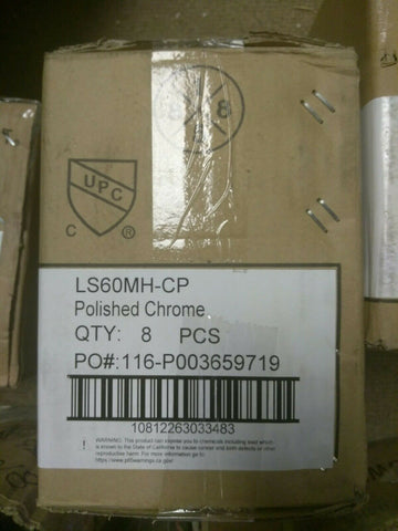 NEW Luxart 60” Shower Hose LS60MH-CP Polished Crome-Mega Mart Warehouse-Ultimate Unclaimed Freight Buyer and Seller Specialists