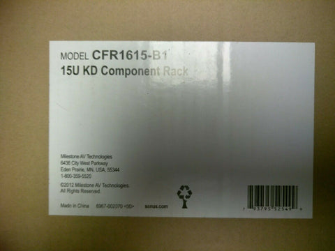 NEW Sanus Systems 15U Stackable Skeleton Rack #CFR1615-B1-Mega Mart Warehouse-Ultimate Unclaimed Freight Buyer and Seller Specialists