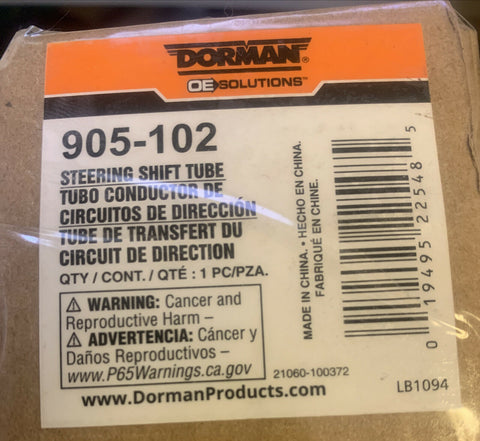 NEW Dorman 905-102 Steering Column Shift Tube