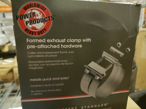 POWER PRODUCTS STAINLESS STEEL 5" PREFORMED EXHAUST CLAMP 20S-500 TLC500S-Mega Mart Warehouse-Ultimate Unclaimed Freight Buyer and Seller Specialists