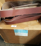 PREMIUM ALUMINUM OXIDE P80 GRIT SANDING BELT 2" X 42" (20 PC LOT)-Mega Mart Warehouse-Ultimate Unclaimed Freight Buyer and Seller Specialists