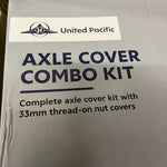 NEW 33 mm Thread-On Dome Axle Cover Combo Kit with Spike Nut Cover