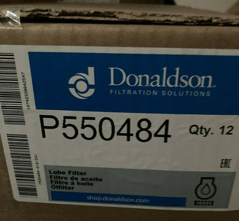 NEW GENUINE DONALDSON LUBE FILTER (PN P550484) PACK OF 12-Mega Mart Warehouse