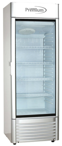 9.0 CuFt Single Glass Door Upright Display Cooler. Merchandiser Refrigerator-Mega Mart Warehouse