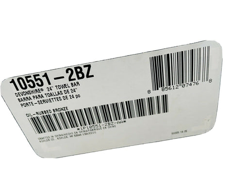 NEW Kohler K-10551-2BZ Devonshire 18-Inch Bathroom Towel Bar, Oil Rubbed Bronze-Mega Mart Warehouse