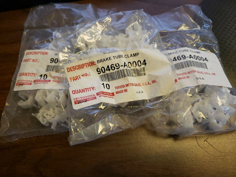 TOYOTA TACOMA SEQUOIA TUNDRA 2005-2018 BRAKE TUBE LINE CLAMP (30) 90469-A0004-Mega Mart Warehouse-Ultimate Unclaimed Freight Buyer and Seller Specialists