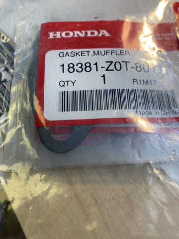 BRAND NEW Genuine HONDA Muffler Gasket 18381-Z0T-801 OEM