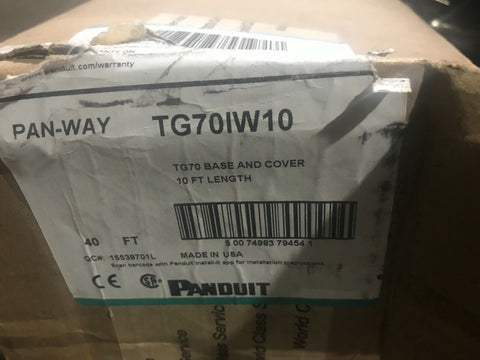 Panduit TG70IW10 TG-70 Power Rated Multi-Channel Raceway, 40 Ft-Mega Mart Warehouse-Ultimate Unclaimed Freight Buyer and Seller Specialists