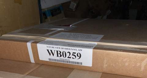BRAND NEW Whitney Brothers And Acrylic Nature View 24W Divider Panel WB0259