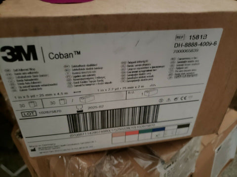 3M Coban Self-Adherent Wrap 1581B, 30 Rolls (Pack of 30)-Mega Mart Warehouse-Ultimate Unclaimed Freight Buyer and Seller Specialists