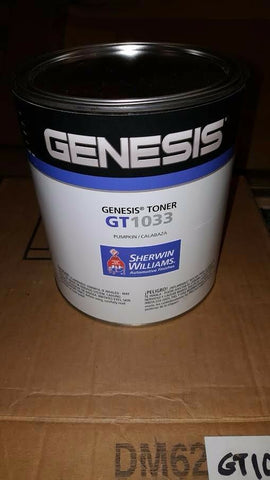 SHERWIN WILLIAMS GENESIS TONER GT1033 PUMPKIN 1 GALLON-Mega Mart Warehouse-Ultimate Unclaimed Freight Buyer and Seller Specialists