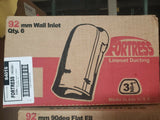 (6 PC BOX) FORTRESS 840161 3.5" Wall Inlet - LW92W (White)-Mega Mart Warehouse-Ultimate Unclaimed Freight Buyer and Seller Specialists