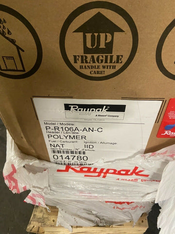 NEW Raypak 105,000 BTU Heater 014780 P-R106A-AN-C-Mega Mart Warehouse-Ultimate Unclaimed Freight Buyer and Seller Specialists