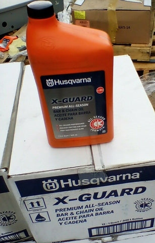 12/1 Qt. Genuine Husqvarna 593271903 Bar/Chain Oil, X-Guard Premium all season-Mega Mart Warehouse
