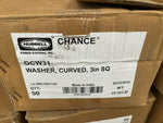 HUBBELL WASHER, SQ CURVED, 11/16in HOLE, 3in SQ, GCW31, (50 PC CASE)-Mega Mart Warehouse