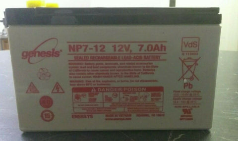 NEW Enersys Genesis NP7-12T F2 12V 7AH SEALED LEAD ACID BATTERY F2-Mega Mart Warehouse-Ultimate Unclaimed Freight Buyer and Seller Specialists
