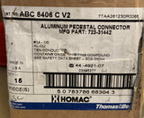 Nuevo Thomas & Betts Aluminio Pedestal Conector # 14-1/0 723-31442 (15PC)