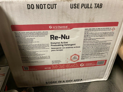 BRAND NEW 057182 RE-NU ENZYME ACTIVE PRESOAKING DETERGENT