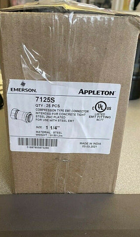 BRAND NEW  7125S APPLETON  1 1/4    ( 25 PCS PER LOT )