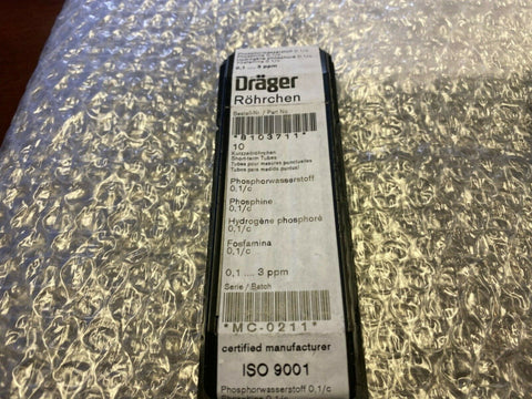 DRAGER Phosphine 0.1/a CH31101 Draeger Tube replaced with 8103711-Mega Mart Warehouse-Ultimate Unclaimed Freight Buyer and Seller Specialists