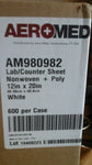 AREOMED Lab Countertop Absorbent Sheets 600 / CASE AM980982 NON WOVEN POLY-Mega Mart Warehouse-Ultimate Unclaimed Freight Buyer and Seller Specialists