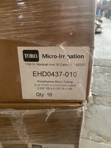 BRAND NEW TORO  micro- irrigation EHD0437-010 100 FT. ( 16 PER LOT )