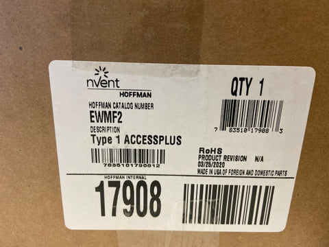 NEW Hoffman EWMF2 Type 1 ACCESSPLUS RoHS New in Box-Mega Mart Warehouse-Ultimate Unclaimed Freight Buyer and Seller Specialists