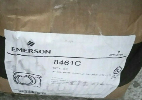 NEW EMERSON 4-IN SQ PLAS RING 8461C-Mega Mart Warehouse-Ultimate Unclaimed Freight Buyer and Seller Specialists
