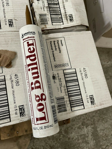 Log Builder Caulk 45180 Woodtone 10.5 fl oz (12 Pc Case) **Free Shipping**