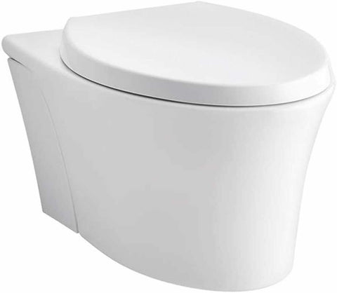 (1) Kohler Veil Wall-Hung Elongated Toilet Bowl, White 6299-0-Mega Mart Warehouse-Ultimate Unclaimed Freight Buyer and Seller Specialists