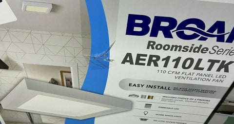 NEW Broan-NuTone AER110LTK Roomside Ventilation LED Light with Trim Kit Energy-Mega Mart Warehouse-Ultimate Unclaimed Freight Buyer and Seller Specialists