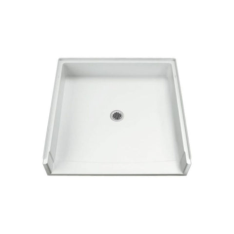 STERLING 62051100-0 39-Inch Shower Base Vikrell Center Drain, White