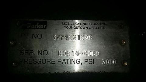 PARKER Mobile Hydraulic Cylinder 3774221096 3000 psi 109" total length-Mega Mart Warehouse-Ultimate Unclaimed Freight Buyer and Seller Specialists