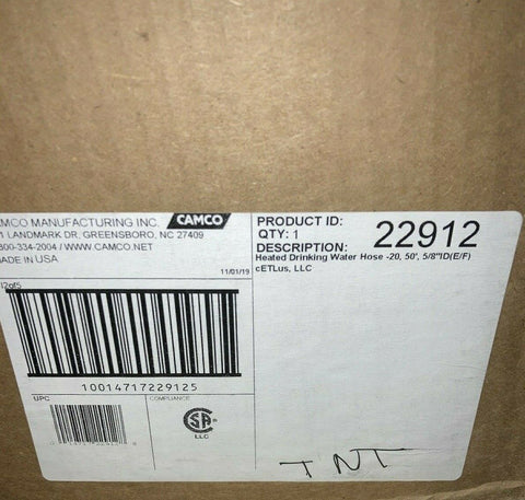 NEW CAMCO Heated Drinking Water Hose with Thermostat 50' - 22912-Mega Mart Warehouse