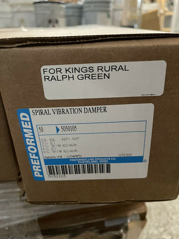 PREFORMED SPIRAL VIBRATION DAMPER FOR KINGS RURAL RALPH GREEN .462" - .563"-Mega Mart Warehouse