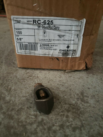 EMERSON NEER 5/8" GROUND ROD CLAMP RC-625 (CASE OF 100)-Mega Mart Warehouse-Ultimate Unclaimed Freight Buyer and Seller Specialists