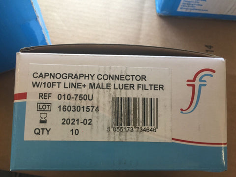 FLEXICARE Device, CO2 Sampling, CapnoCare, w/ 10 ft Line, Male Luer Lock, Filter-Mega Mart Warehouse-Ultimate Unclaimed Freight Buyer and Seller Specialists