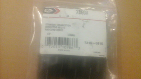 GATES 28603 Heater Hose 1/2" Connector-Hose Connector (Plastic) QTY 5-Mega Mart Warehouse-Ultimate Unclaimed Freight Buyer and Seller Specialists