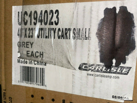 NEW CARLISLE UC194023 Polypropylene Flat Shelf Utility Cart 500 lb. Capacity,-Mega Mart Warehouse-Ultimate Unclaimed Freight Buyer and Seller Specialists