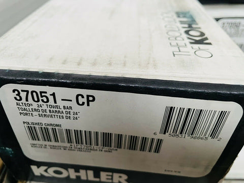 NEW GENUINE KOHLER 37051-CP POLISHED CHROME 24" TOWEL BAR.-Mega Mart Warehouse