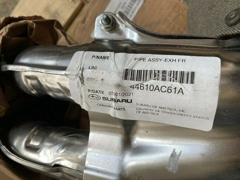 BRAND NEW  GENUINE 44610AC61A PIPE ASSY- EXH FR SUBARU