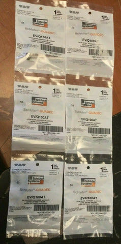 (6) NEW EV/Q100AT Quadec In/Out Corner 3/8" Satin Nickel anodized Aluminum-Mega Mart Warehouse